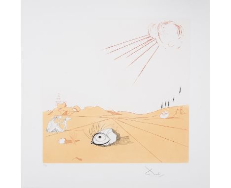 Salvador Dalí (1904-1989)Pisum sensuale, from Neuf Paysages (Field 80-2I; M&L 245)Etching with aquatint, 1980, signed in penc