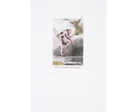 Salvador Dalí (1904-1989)Los incas peludos del atardecer, from Les Caprices de Goya de Dalí (Field 77-3-13; M&L 915)Drypoint 