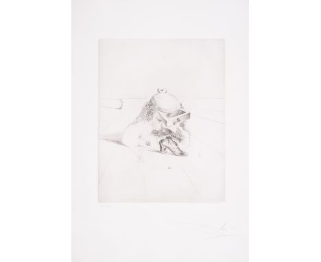 Salvador Dalí (1904-1989)Le Bureaucrate (Field 69-2; M&L 343a)Drypoint, 1969, signed in pencil, numbered from the edition of 