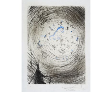Salvador Dal&iacute; (1904-1989)Der Skulptur, from Faust (Field 69-1D; M&amp;L 304)Engraving hand-finished with watercolour, 