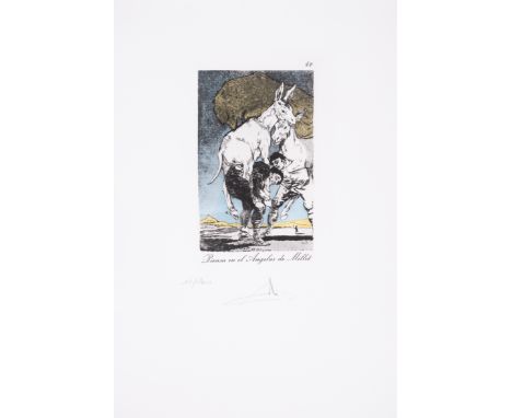 Salvador Dalí (1904-1989)Piensa en el Angelus de Millet, from Les Caprices de Goya de Dalí (Field 77-3-40; M&L 889)Drypoint o