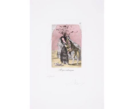 Salvador Dalí (1904-1989)Al que sodomizan, from Les Caprices de Goya de Dalí (Field 77-3-54; M&L 874)Drypoint on heliogravure