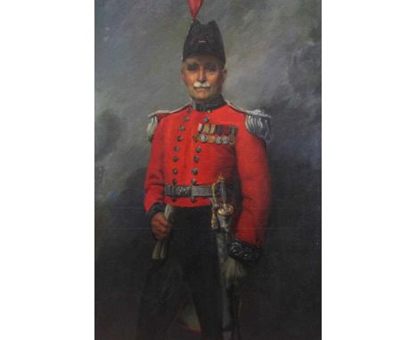 Hal C Bevan-Petman, R.A. - 1930s full length portrait of Lt Colonel Frank Hilder MP. D.L. T.D. (1864 - 1951) wearing his full