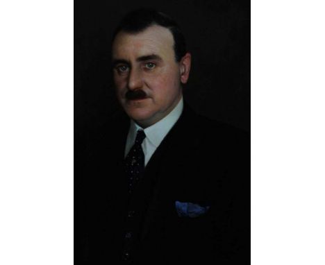 *Charles Spencelayh RMS RBSA (Honorary) (1865-1958) - Half-length portrait of Mr L.G. Creed, oil on canvas, signed and dated 