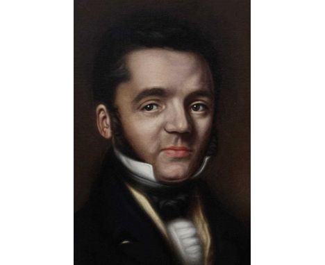 19th century Continental School oil on canvas - portrait of a Gentleman, in gilt frame, 43cm x 36cmProvenance: Property of a 