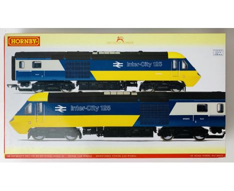 Hornby OO Gauge R2701 BR Blue/Grey Intercity 125 Class 43 HST Train Pack - Boxed with Instructions. train appears to be in ve