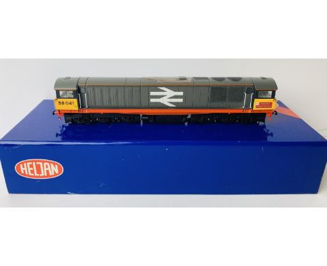 Heljan OO Gauge Class 58 041 BR Railfreight Livery Large Logo Red Stripe 'Ratcliffe Power Station' - Boxed. P&amp;P Group 2 (
