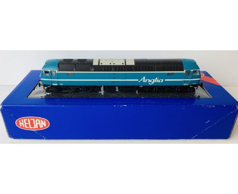 Heljan 4662 OO Gauge Class 47 714 Anglia Livery Boxed with Instructions. P&amp;P Group 2 (£18+VAT for the first lot and £2+VA