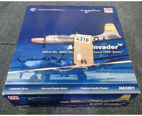 Hobby Master aircraft 1/72 scale HA 3201 A-26B Invader Stinky, in very good condition and boxed. P&amp;P Group 2 (£18+VAT for