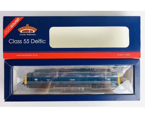 Bachmann OO Gauge 32-526DS Class 55 018 Ballymoss Fitted with DCC Digital Sound Factory Fitted #55 - Boxed. P&amp;P Group 2 (
