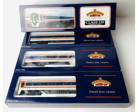 Bachmann OO Gauge 31-510 Class 159 3x Car DMU Network Southeast Livery - Boxed with Instructions. P&amp;P Group 2 (£18+VAT fo
