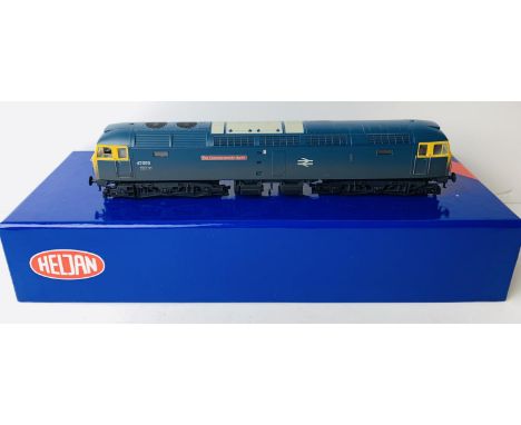 Heljan OO Gauge Class 47 555 BR Blue Livery 'The Commonwealth Spirit' - Boxed with Instructions. P&amp;P Group 2 (£18+VAT for