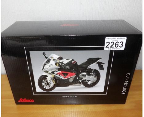 Schuco 1.10 Scale BMW S 1000 RR Motorcycle. P&amp;P Group 2 (£18+VAT for the first lot and £2+VAT for subsequent lots) 