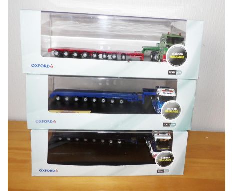 Oxford 1.76 Scale x 3 Haulage Company Ltd Edition Stobart Rail, Rawcliffe, Collet. P&amp;P Group 2 (£18+VAT for the first lot