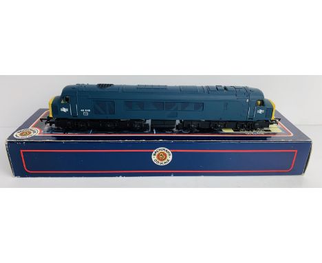 Bachmann OO Gauge 31-076 Class 46 BR Blue - Boxed - LACKING BUFFERS &amp; CAB GLAZING - SOLD FOR SPARES. P&amp;P Group 2 (£18