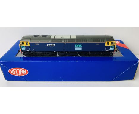 Heljan OO Gauge 4697 Class 47 237 DRS 'Direct Rail Services' Livery - Boxed. P&amp;P Group 2 (£18+VAT for the first lot and £