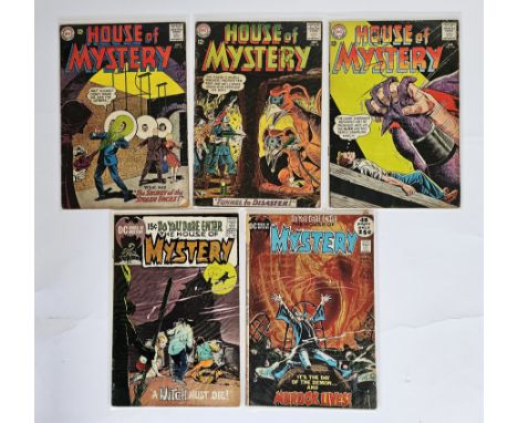 DC Comics House of Mystery (1963 - 1976) first horror title published by DC&nbsp;to include #136, 137, 140, 190, 198, 201, 21