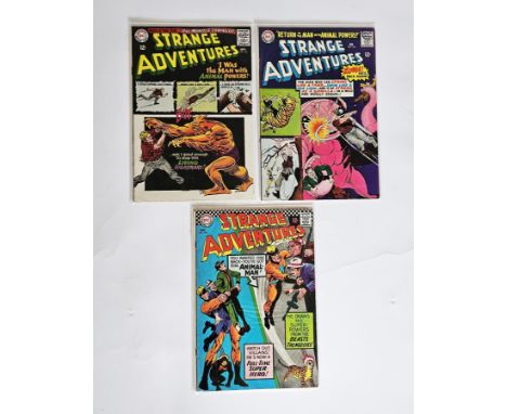 DC Strange Adventures #180 (1965) - Origin and first appearance of Animal Man (Bernhard "Buddy" Baker) without costume, toget