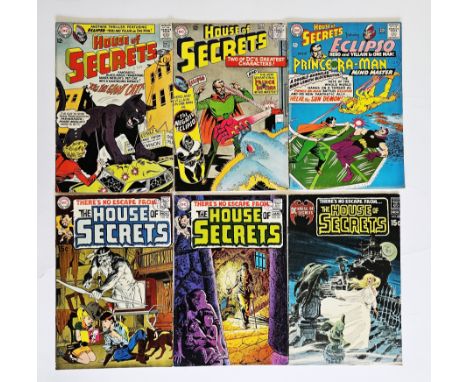 DC Comics House of Secrets (1964- 1974) to include #69, 74, 76, 82, 83, 88 (Cover art by Neal Adams), 90, 105-115, 116 (first
