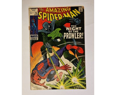 Marvel Amazing Spider-Man #78 (1969 - UK Price Variant) - First appearance of the Prowler, Hobie Brown