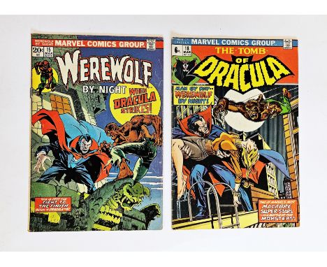 Marvel The Tomb of Dracula (1974) #18 (first battle of Dracula versus Werewolf By Night, part one of a two-part crossover) to