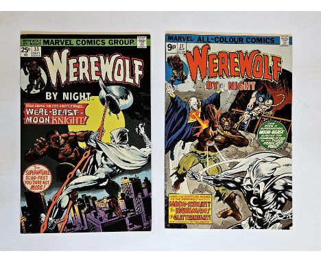 Marvel Werewolf By Night #33 &amp; 37 - (1976)&nbsp;- featuring the second and third appearances of Moon Knight and his first