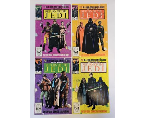 MARVEL&nbsp;Return Of The Jedi #1, 2, 3, 4 (1983/1984 ) - includes the first comic book appearance of Jabba the Hutt as he ap