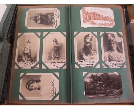 Two vintage postcard albums, dating from the early 1900s onwards 
