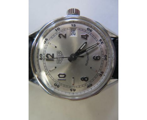 A gents Tag Heuer Carrera automatic, 1964 re-edition model WS2112 wristwatch with steel case, Arabic numeral dial, calendar, 