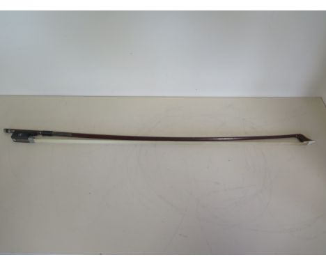 A violin bow by W R Wild - 72cm long, approx 79 grams, condition as images 