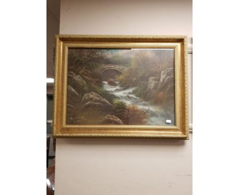 E Masters (Late 19th century), Near Bettws, Wales, oil on panel, 54cm by 38cm