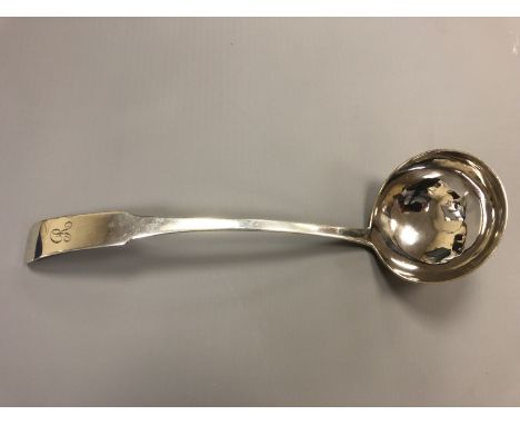 A large Scottish silver ladle, William Constable, Edinburgh 1811