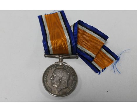 A boxed WWI medal with ribbon : H.E. Pullinger, F8185, L.M. Royal Navy Air Service 