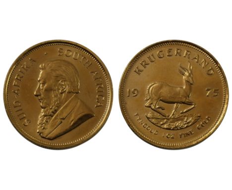 A Krugerrand, 1975- Please note – We will not accept non UK bids on this item.&nbsp; We will not accept credit card payments 