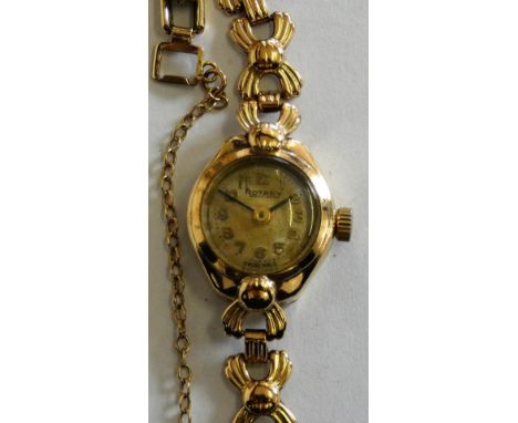 A Rotary 9ct gold manual wind wristwatch, gross weight 11.5 gms