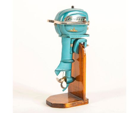 Vintage Evinrude model working motor for toy boat. This engine like others is a wonderful miniature working engine for model 