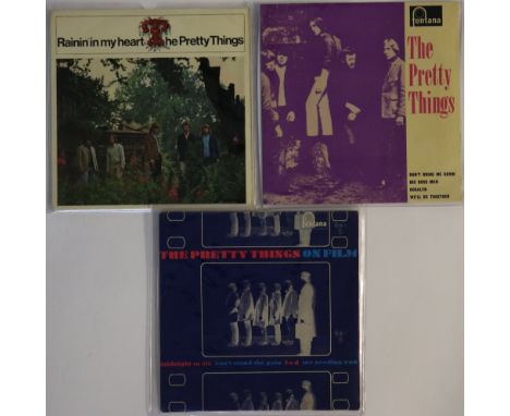 THE PRETTY THINGS - EPs - Fantastic set of 3 x early UK Fontana EPs. Titles are The Pretty Things On Film (TE 17472 - Ex a fe