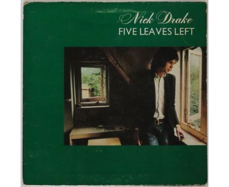 NICK DRAKE - FIVE LEAVES LEFT - A 1st UK pressing of the sensational debut release from Nick Drake (pink/black 'block' Island