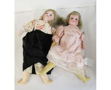 Group of various dolls, some with ceramic heads