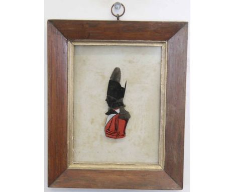 18th/19th century English School, reverse painting on glass, Captain Caddy, 15 x 11cm