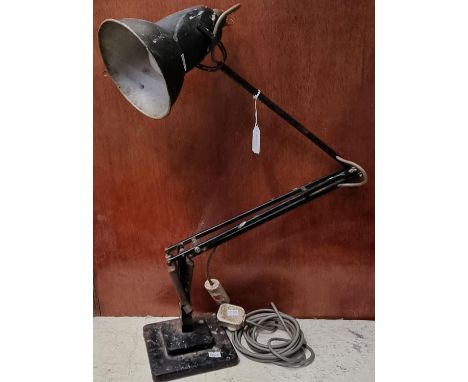 Mid century black angle pose lamp with black enamel adjustable shade.  (B.P. 21% + VAT) 