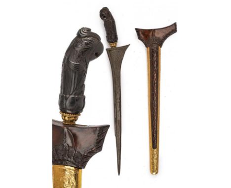 dating: 17th - 20th Century provenance: Madura Island, Antique, straight, single-and false-edged, Javanese blade (17th/18th c