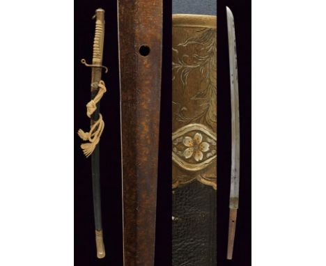 dating: first quarter of the 20th Century provenance: Korea, Single-edged, curved blade, with brass ring-nut at the base. Sma