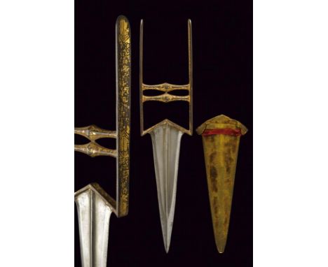 dating: 19th Century provenance: India, Straight, double-edged blade, ribbed in the center at the tip and then with central r