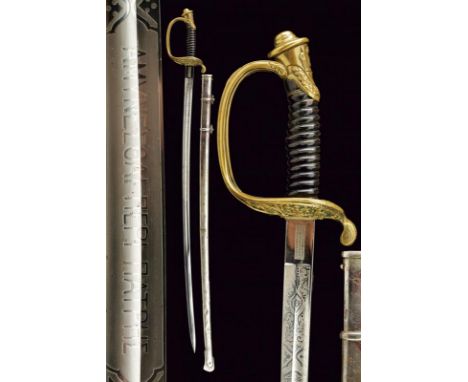 dating: circa 1900 provenance: Greece, Fine, curved, single-and false-edged blade, first part with fuller and royal coat-of-a