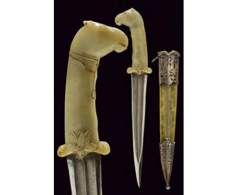 dating: 18th Century provenance: India Moghul, Straight, double-edged blade, in damask, with central raiser and double groove