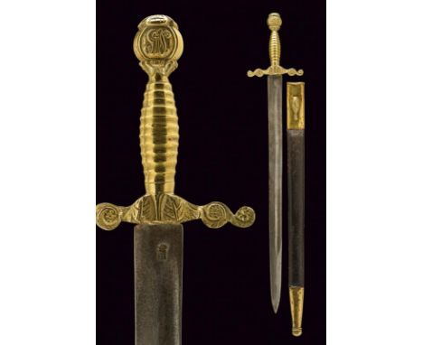 dating: Third quarter of the 19th Century provenance: Kingdom of the Two Sicilies, Straight, single-and short-edged blade, wi