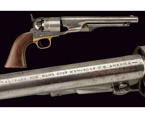 dating: Third quarter of the 19th Century provenance: USA, Round, rifled, 11 mm cal. barrel, with address and fore-sight; cyl
