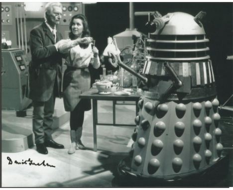  - David Graham signed 10 x 8 b/w Dr Who photo.   Good condition. All signed items come with a Certificate of Authenticity an