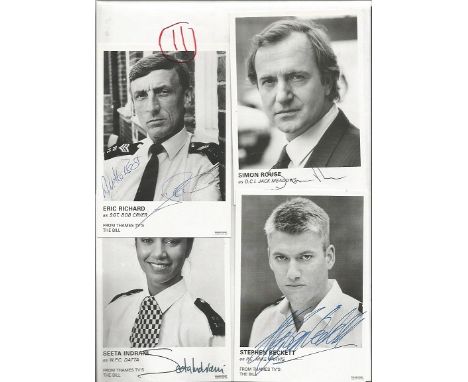 The Bill TV Series signed collection. Nice batch of autographed postcards from the long running British police drama The Bill